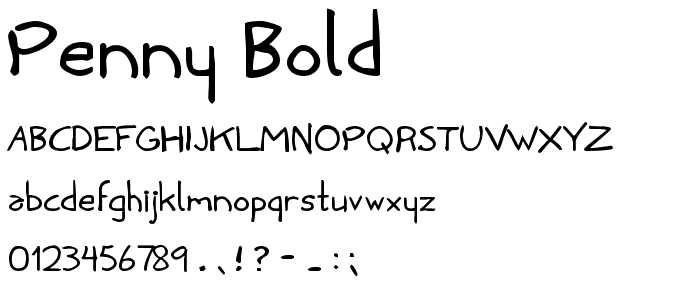 Penny Bold font